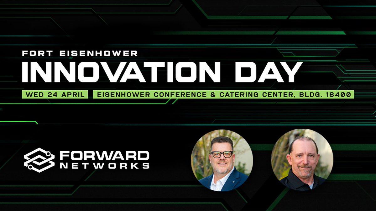 Don Cartrette and Rich Harle will be at Ft Eisenhower Innovation Day tomorrow! Come chat with them to learn how digital twin technology can give you an edge in managing your federal network. bit.ly/3xJqkbr