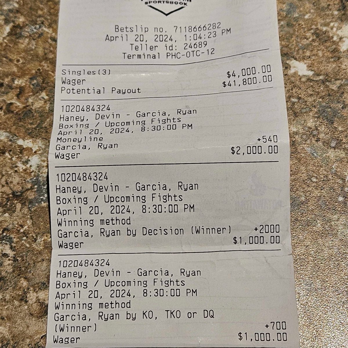 🤑 This guest won $33,800 for backing Ryan Garcia in Saturday night's boxing bout! 🔥
