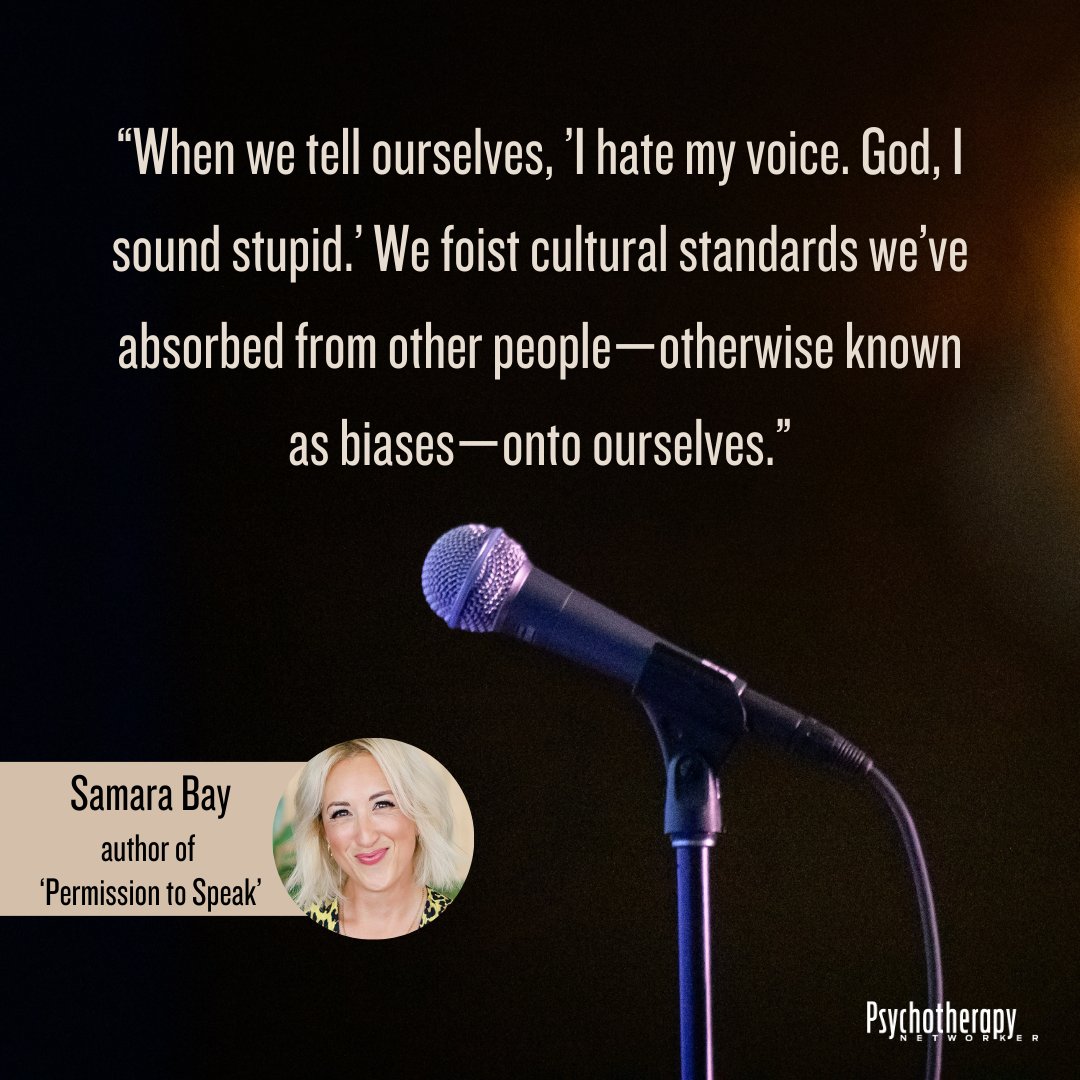 When we can explore our relationship to our own voice, we can harness one of the most direct paths to authenticity and connection. Read @RyanHowesPhD's interview with author and speech coach @samarabay. bit.ly/3xPmgpN