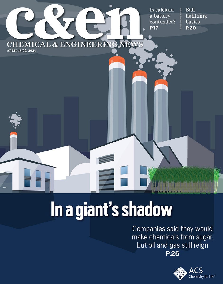 This week in the C&EN magazine: Why some researchers think calcium is the future of batteries + Synthetic biology firms promised a low-carbon industry, but so far they haven’t delivered: cen.acs.org/magazine/102/1…