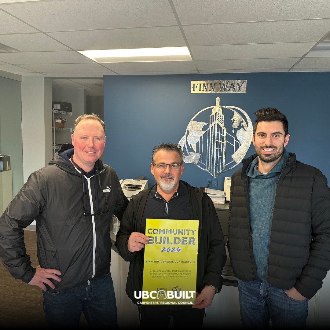 Congrats to Frank Bisignano and Finn Way General Contractor Inc. for being recognized at the CRC’s 2024 Community Builder Awards. They are building communities by following fair practices and supporting worker rights. #communitybuildersawards #UBCBuilt #CRC