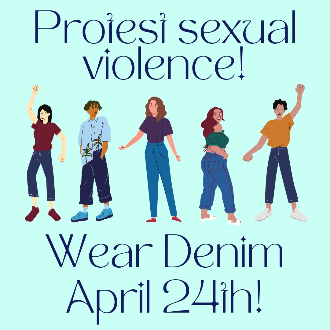 Make A Statement tomorrow by wearing denim for Denim Day 2024!
