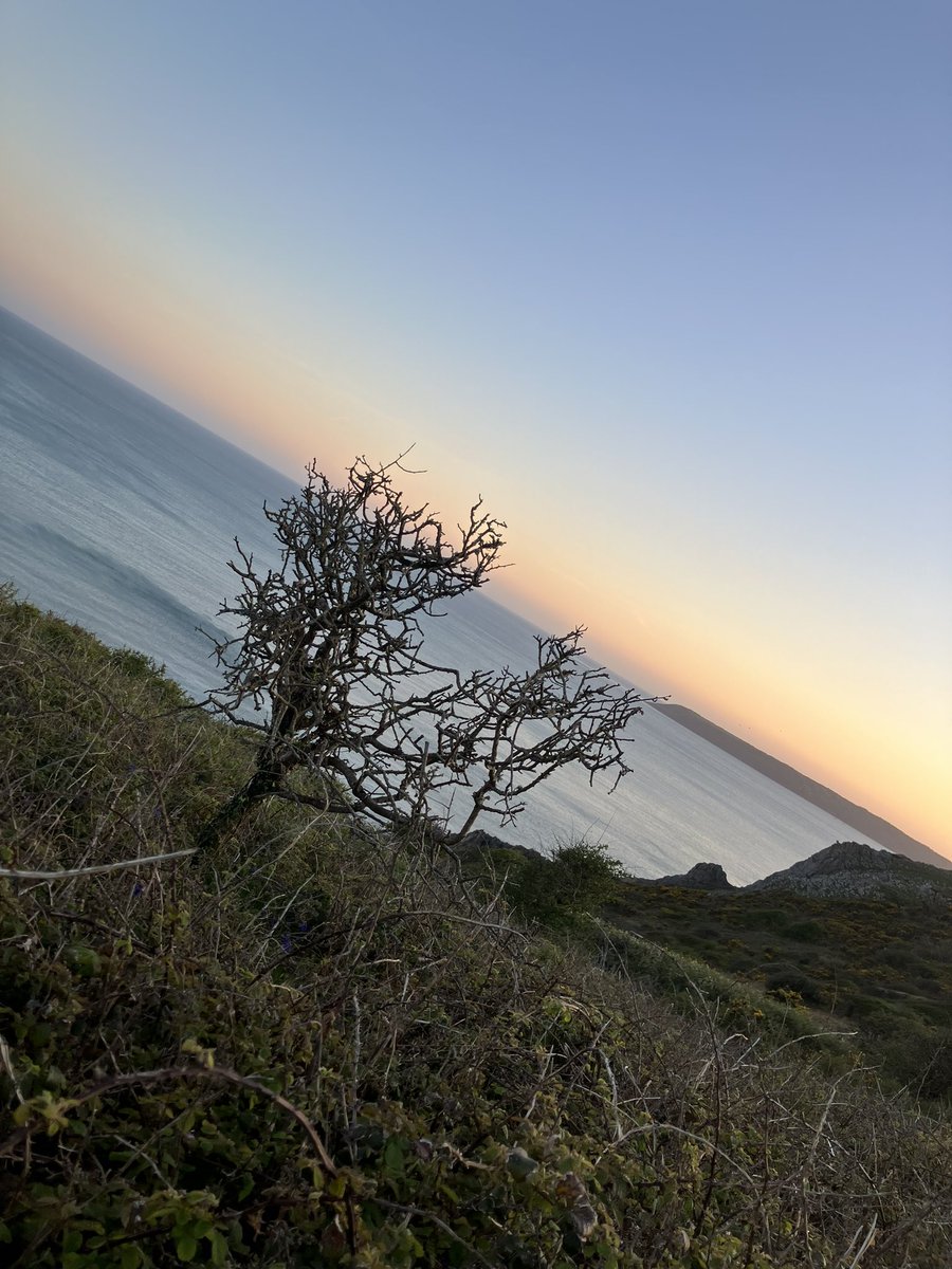 Sunset at Pennard cliffs