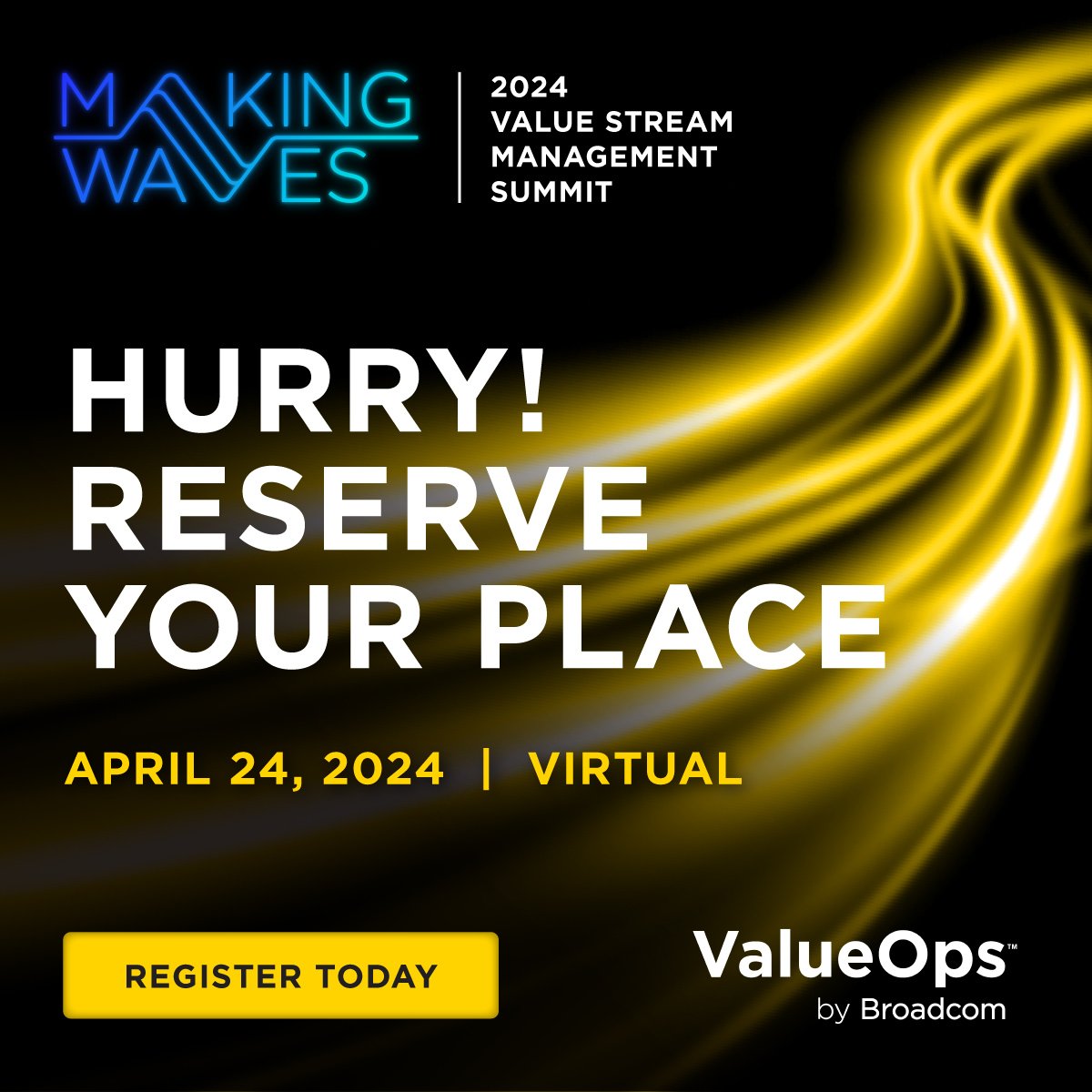 Marla Schimke (@vivamarketing) on Twitter photo 📢 Tomorrow is the big day! Join us for the 2024 #ValueStreamManagement Summit, Making Waves. Dive into discussions on efficiency, alignment, & data-driven decisions. Don't miss this exclusive event! Last chance to register.
#MakingWaves <a href="/BroadcomVSM/">Broadcom Software ValueOps Value Stream Management</a> bit.ly/3Jtbt7z 📢 Tomorrow is the big day! Join us for the 2024 #ValueStreamManagement Summit, Making Waves. Dive into discussions on efficiency, alignment, & data-driven decisions. Don't miss this exclusive event! Last chance to register.
#MakingWaves <a href="/BroadcomVSM/">Broadcom Software ValueOps Value Stream Management</a> bit.ly/3Jtbt7z