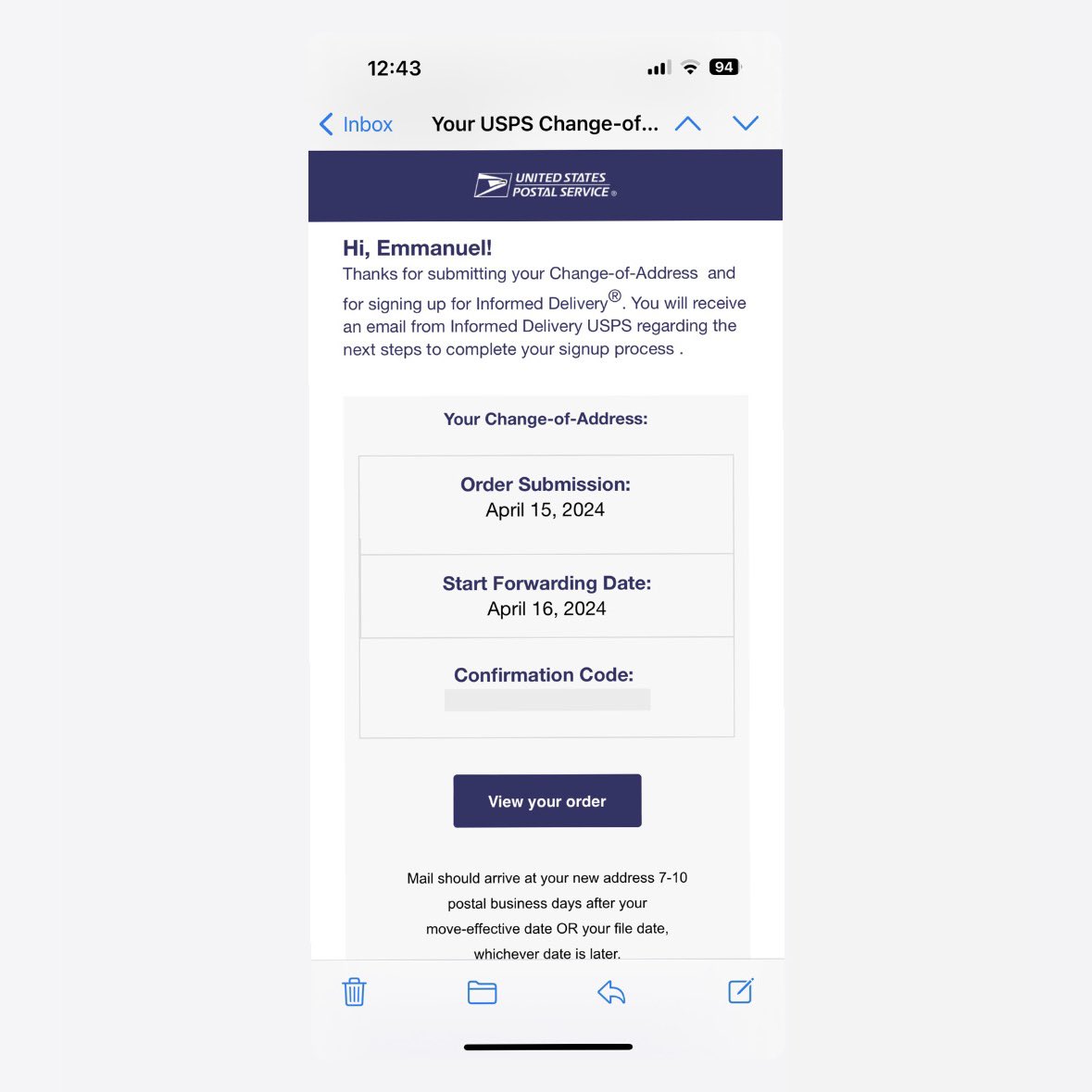 arizdesign's tweet photo. Happy National #Email Day!
I’ve coded emails for lots of big brands and one of them was the @USPS. I recently got one of my coded emails, from which I coded a long long time ago 👶
#arizCodesEmail #emailgeeks #emailgeek #emaildevs #htmlemail #emaildev https://t.co/BYicAkLBbV