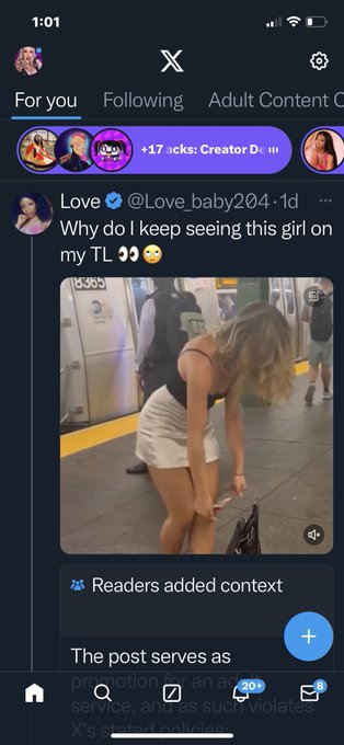 So I keep seeing the girl putting on panties on the NY subway platform. But then this was tagged below&hellip;<a href="/tag/lastbites"class="tags"><span>#lastbites</span></a>