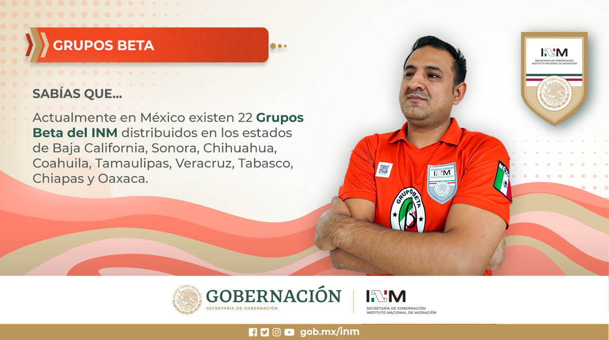 #GruposBeta ⛑️ del @INAMI_mx mantiene firme su #compromiso 🤝 de auxiliar y rescatar a personas #migrantes 👨‍👩‍👦‍👦 durante su paso por #México 🇲🇽. Más información 🔗 tinyurl.com/2mpravo7