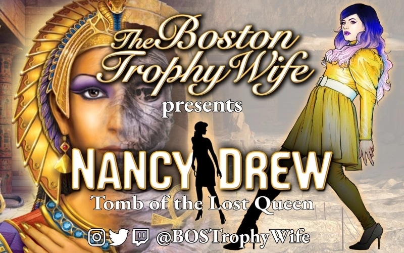 There's... a story? Among these puzzles? Hard to believe, but it's true! TONIGHT at 8p ET twitch.tv/bostrophywife #twitch #nancydrew #tombofthelostqueen #bostrophywife #cluecrew