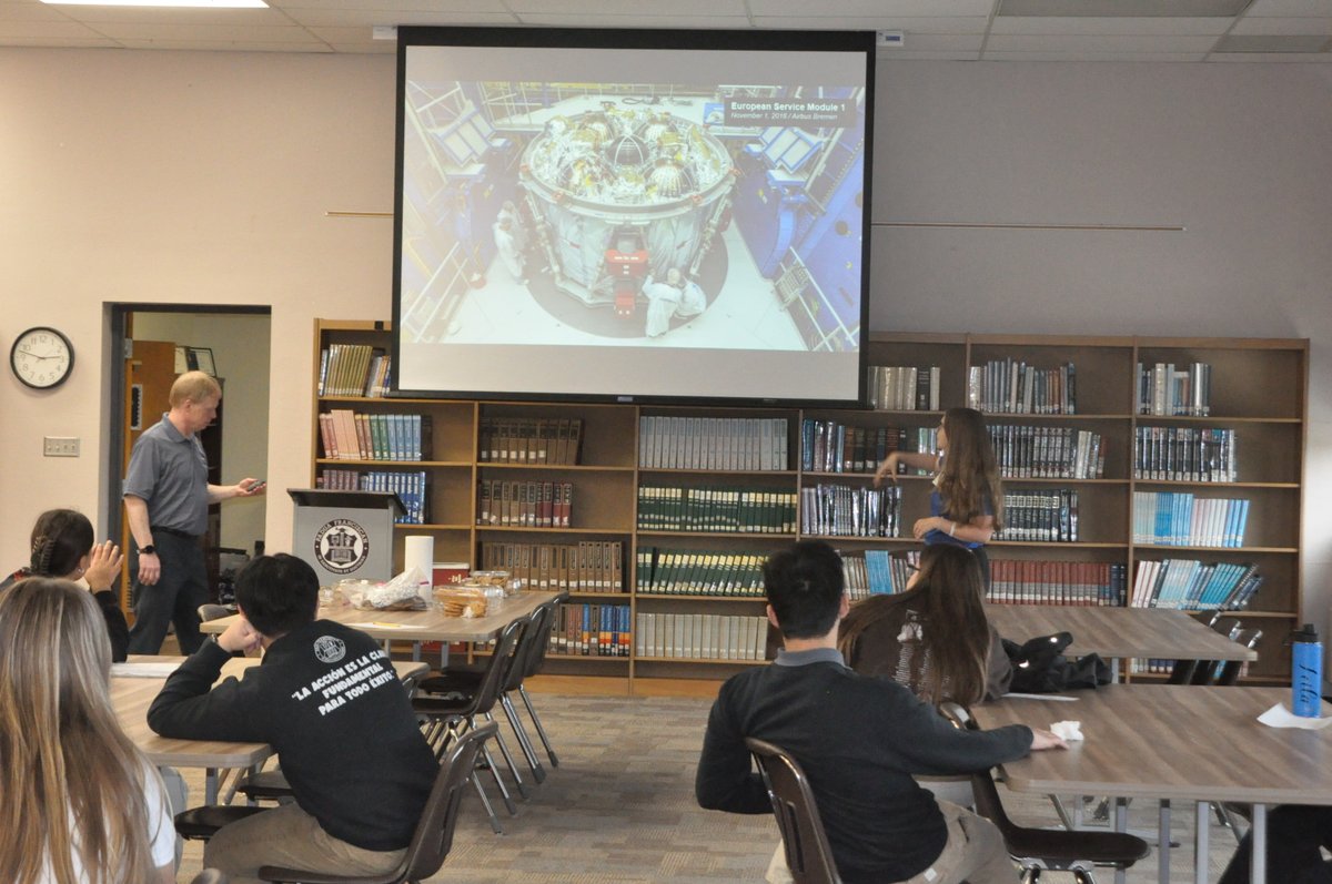 Engineers Jim Green and Emily Armbrust from NASA Glenn Research Center stopped by after school today to speak to MyTrack Engineering students about the Artemis project and Orion spacecraft, as well as careers in the field of engineering. 

#MyTrackEngineering #Artemis #NASASocial