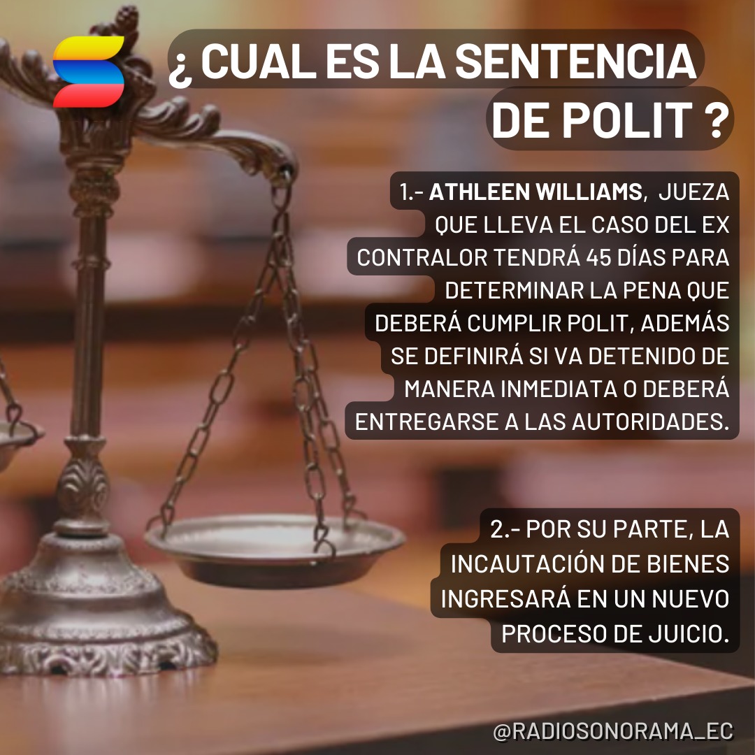 #ATENCIÓN | La Corte de Federal de Estados Unidos, en Miami, declaró culpable a #CarlosPólit de los cargos imputados en su contra. Los miembros del jurado lo hallaron culpable de forma unánime y la jueza Kathleen Williams tendrá 45 días para anunciar la sentencia.