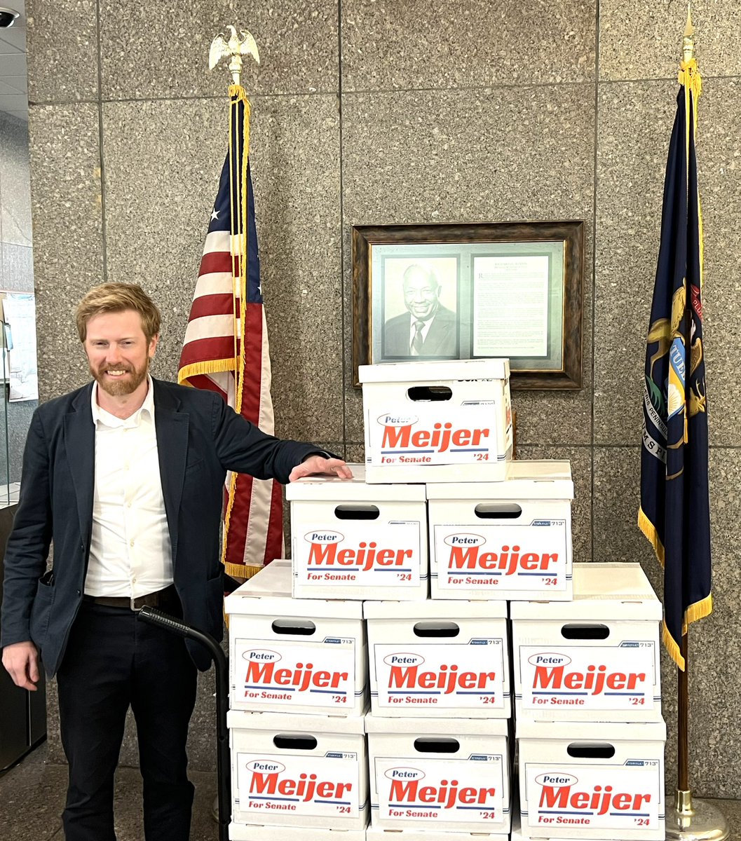 Just got back from Lansing, where we turned in 23,497 signatures from registered voters across the state of Michigan to qualify for the ballot. Thank you to everyone who helped us reach this critical milestone- we could not have done it without you!