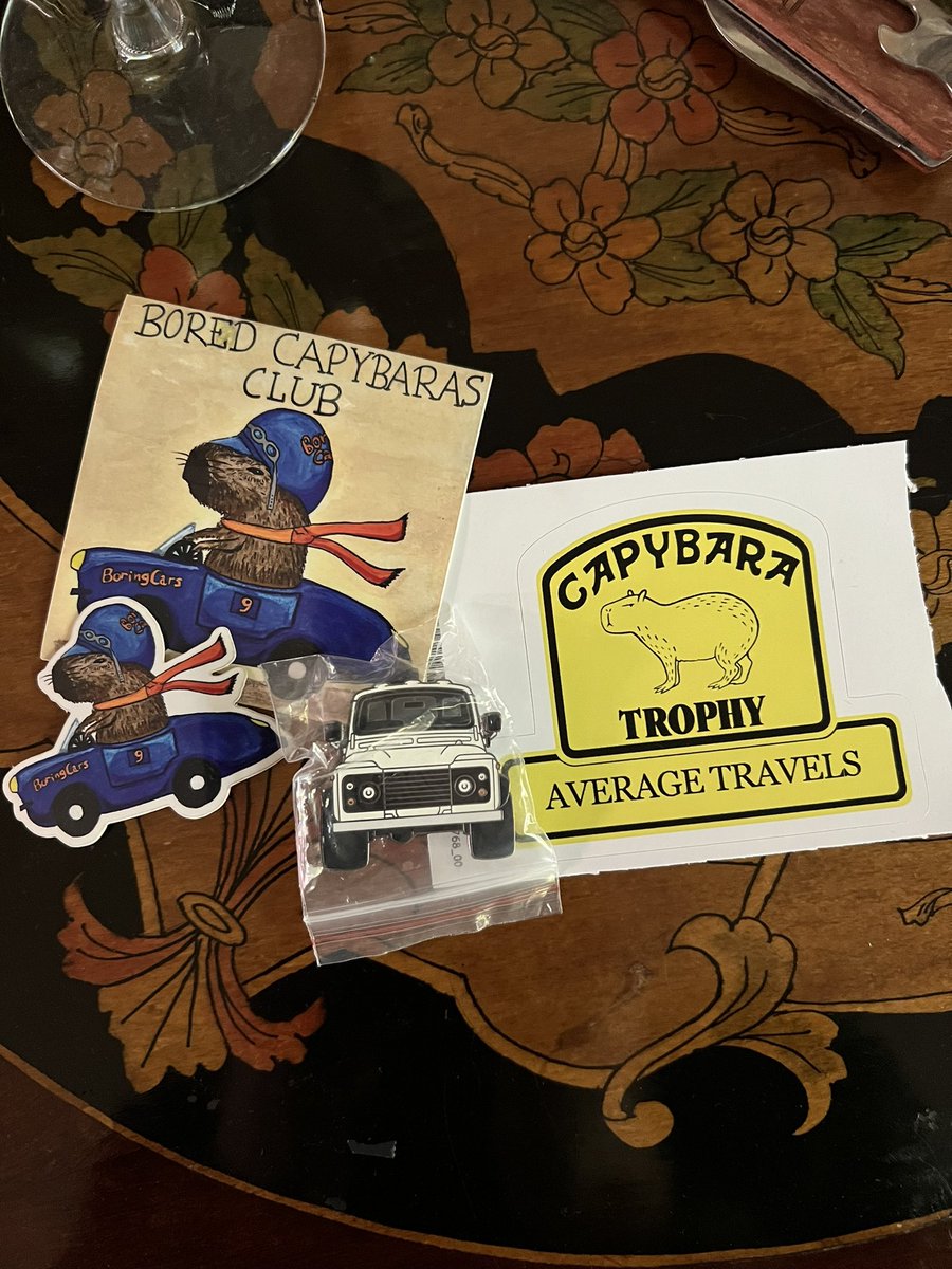 Swag prep! Wish I had more average travels stickies