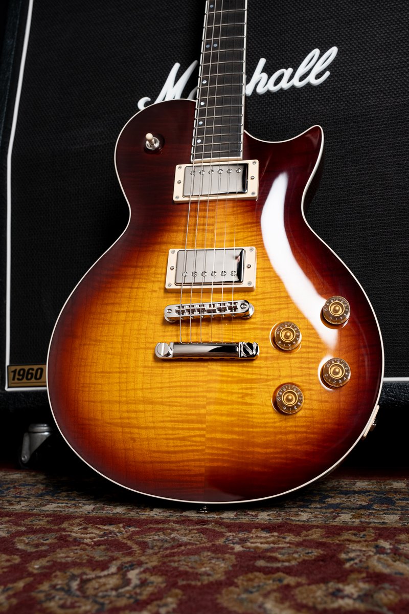 How do you like this Master Built Heritage Elite Flame Maple Tobacco Burst?