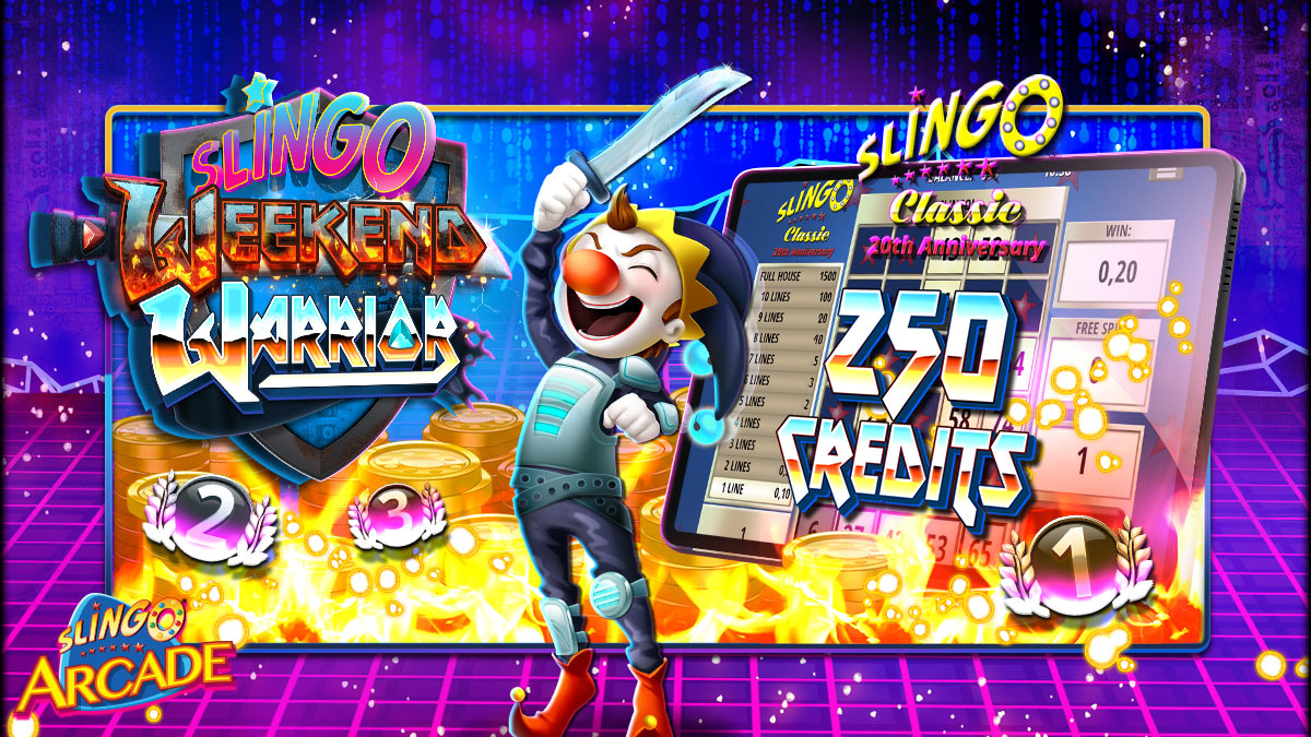 Snag 250 Free Credits and Battle it out to win 40,000 credits for 1st place daily in the Weekend Warriors Tournament when you play Slingo Classic! Only here until midnight May 5 PDT --> tinyurl.com/2p8n4mpc (credits available for 24 hours from posting)