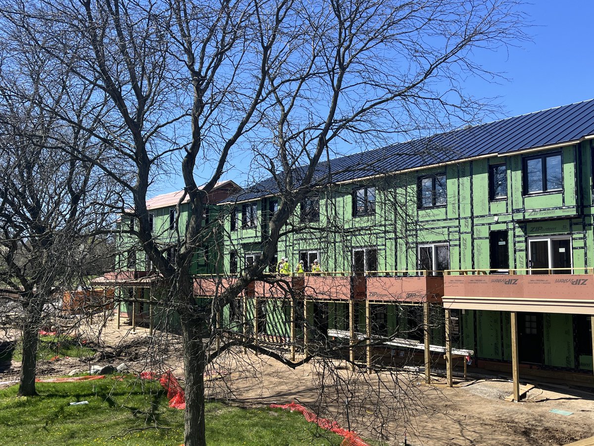 mattgrocoff's tweet photo. We are quickly becoming leaders in transition to 💯 sustainable energy in Michigan!!  

Much work to do. But damn lucky to have @gretchenwhitmer leading the way!

LFG

https://t.co/9hfJidLf0c and our new company FEW Energy are installing solar this week on the mixed income market rate homes.  Let’s work to get them on the affordable housing units with @avalonhousing and make this all electric neighborhood run on 💯 renewable energy FOR ALL!!