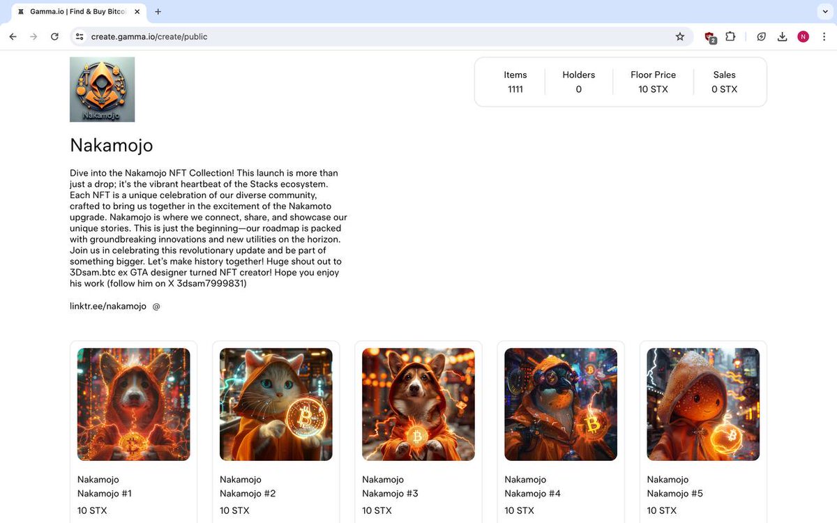 Hey Nakamojo fam! 🚀 We've hit a bit of a snag with some technical difficulties. But no worries, we're on it! Working closely with @trygamma and @gammaiosupport to get everything smoothed out ASAP. 🛠️ We appreciate your patience and support. The airdrop and mint will kick off as