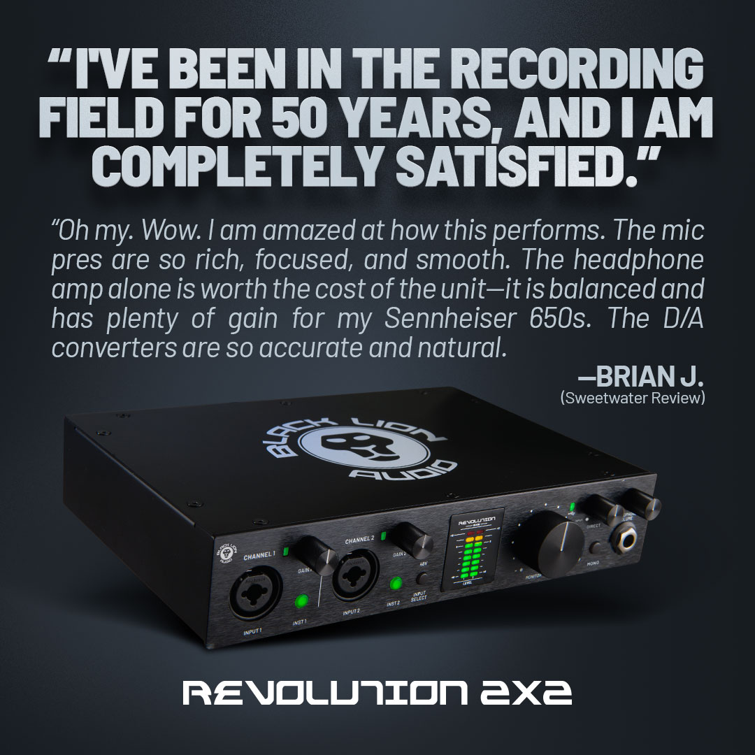 Some fantastic reviews for the Revolution 2x2 popping up over on @sweetwater... check 'em out! Read more: bit.ly/4dbpbcA #audioproduction #musicproduction #recordingstudio