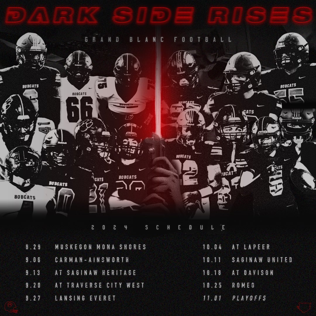 GrandBlancFB's tweet photo. 𝐃 𝐀 𝐑 𝐊  𝐒 𝐈 𝐃 𝐄  𝐑 𝐈 𝐒 𝐄 𝐒

#TEAM105 😈🐾🏈 https://t.co/eKvnmD2Ile