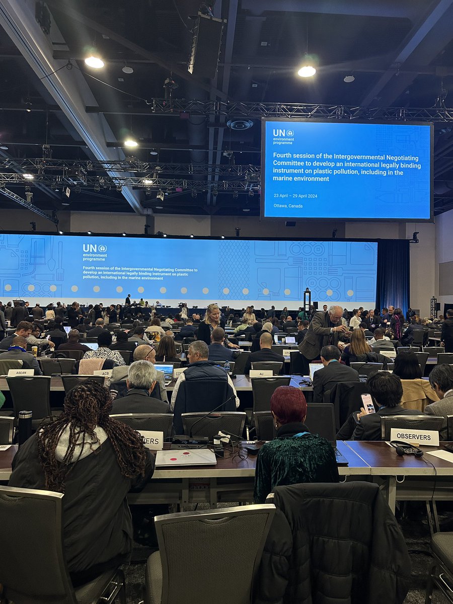 UNITAR_NYO's tweet photo. #UNITARNYO participated in the opening of the fourth session of the Intergovrtnmental Negotiating Committee to develop an international legally binding instrument on plastic pollution, including in the marine environment. #INC4 https://t.co/UZLTluVDJJ