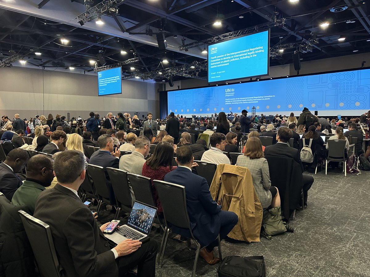 UNITAR_NYO's tweet photo. #UNITARNYO participated in the opening of the fourth session of the Intergovrtnmental Negotiating Committee to develop an international legally binding instrument on plastic pollution, including in the marine environment. #INC4 https://t.co/UZLTluVDJJ