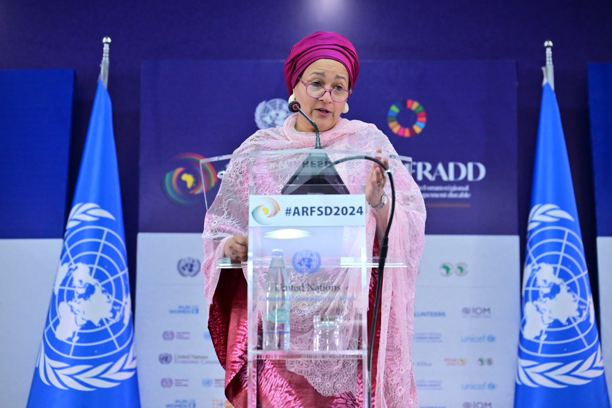 'This year, through convenings in Paris, New York and Brazil, we will assess progress & identify opportunities to scale up international support for Africa.' -@UN DSG, @AminaJMohammed, at the 10th Africa Regional Forum on Sustainable Development. #GABI | gabi.unglobalcompact.org
