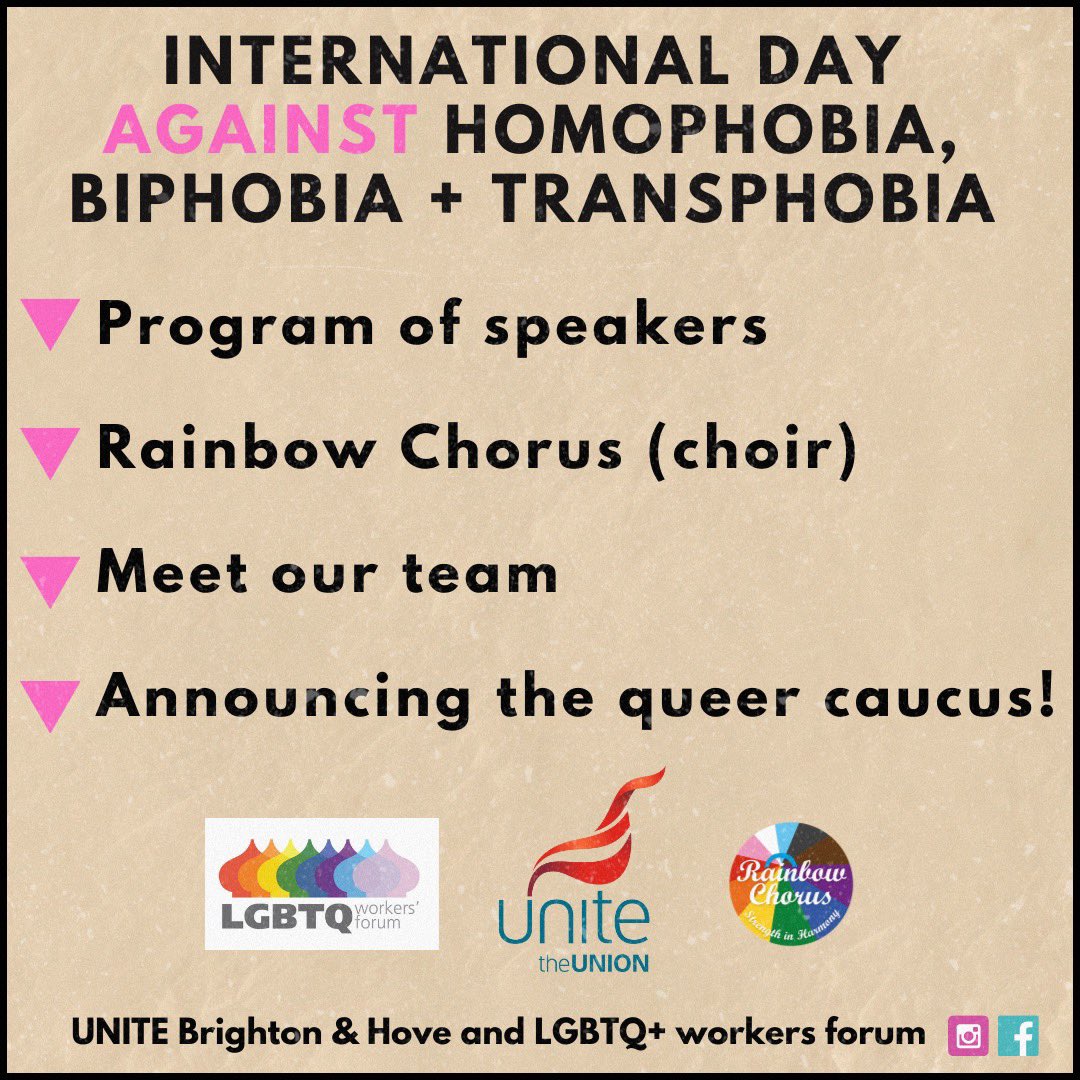 Good evening gays of Brighton (And everyone else too!) I am co-organising this event for #IDAHOBIT - see you there 🏳️‍🌈🏳️‍⚧️