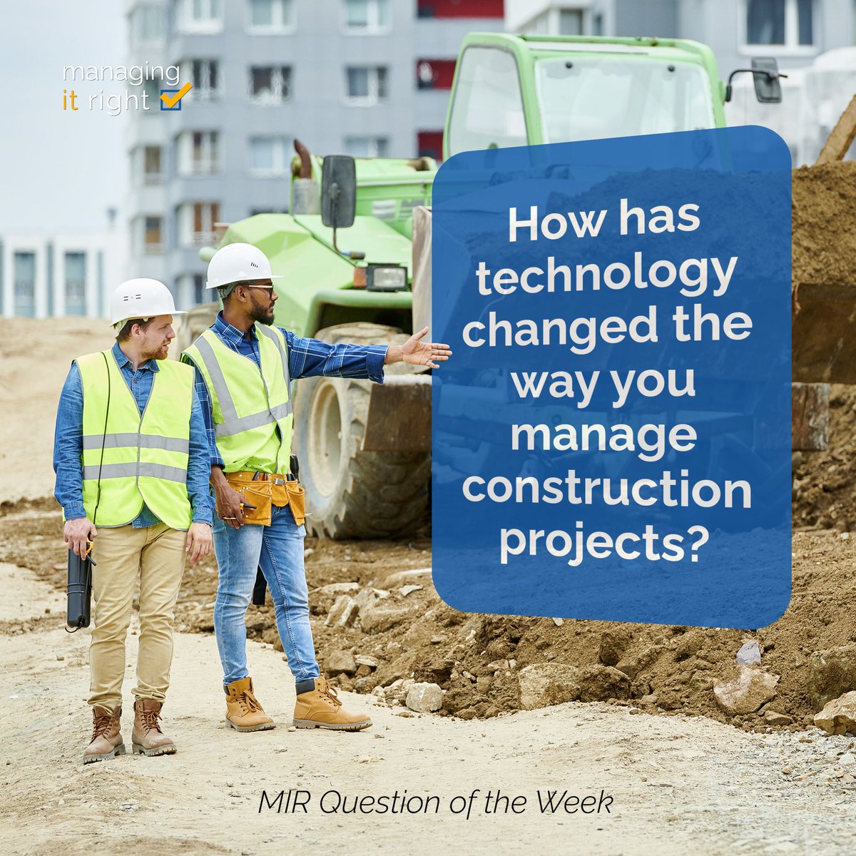 🚀🏗️ How has technology redefined your project management? This week, we're diving into digital transformations in construction. Share your stories and let's discuss how tech like the MIR Software are changing the game! #TechInConstruction #QuestionOfTheWeek