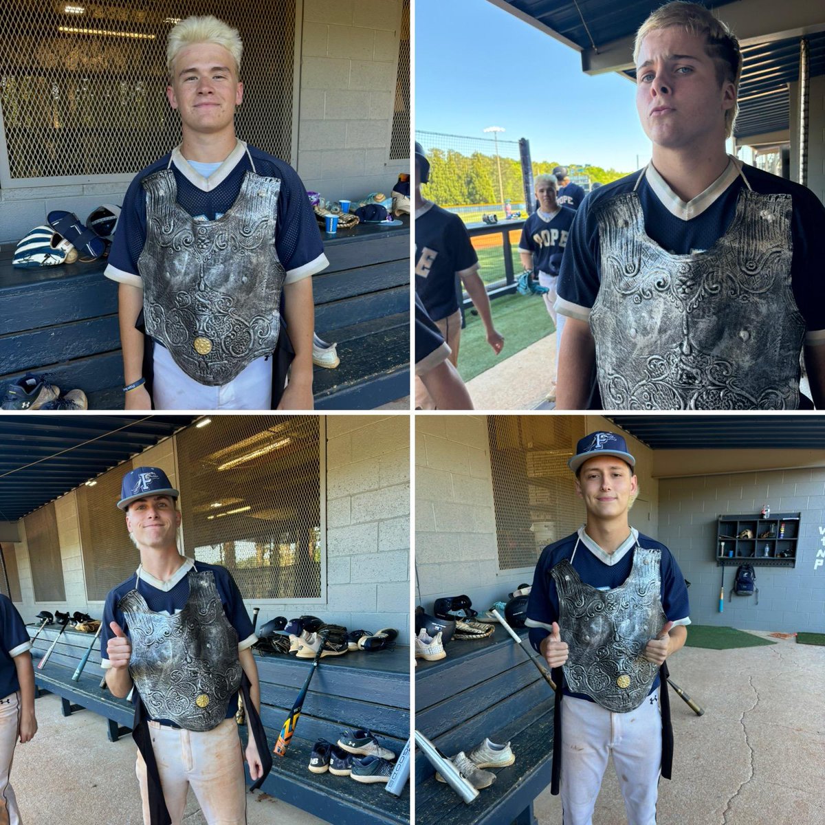 Pope_Baseball's tweet photo. We appreciate all the sacrifices of our #OnBaseArmor recipients and their loyalty to the #GDN Brotherhood!
@benhill081
@DREWABNEY11
@GriffinTamucci
@BradyOtero
#GDN
#BetonBLUE
#ParadisecityUSA https://t.co/hMhKBd7cl7