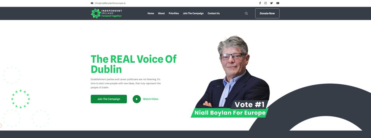 Please help support my campaign to bring the voice common sense to the European Parliament. We do not have the benefit of being a big party and do not receive state funding for campaigns so we are relying on you to help! Let's show the establishment that when we work together