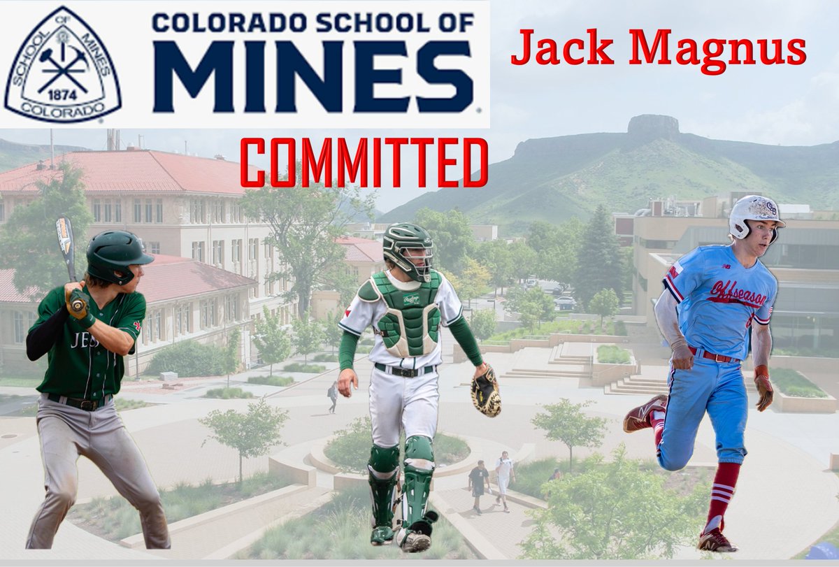I am excited to announce my commitment to play baseball and study engineering at Colorado School of Mines. I would like to thank God, my family, my coaches, and all of my teammates for supporting me on my journey. Go Orediggers! @OrediggersBSB