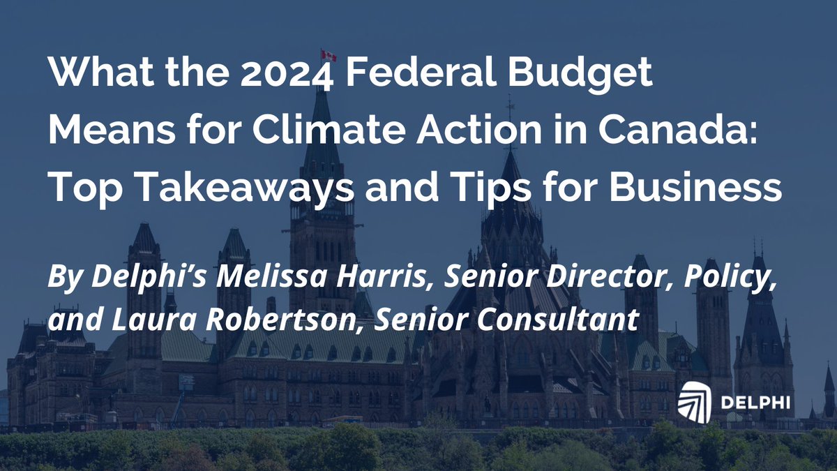 🌍Political & economic uncertainty persists, but climate change won't wait! With looming elections in the US, EU, & Canada plus an unpredictable economic landscape, many are questioning the future of #ClimateAction. But recent developments, like Canada's latest #FederalBudget,