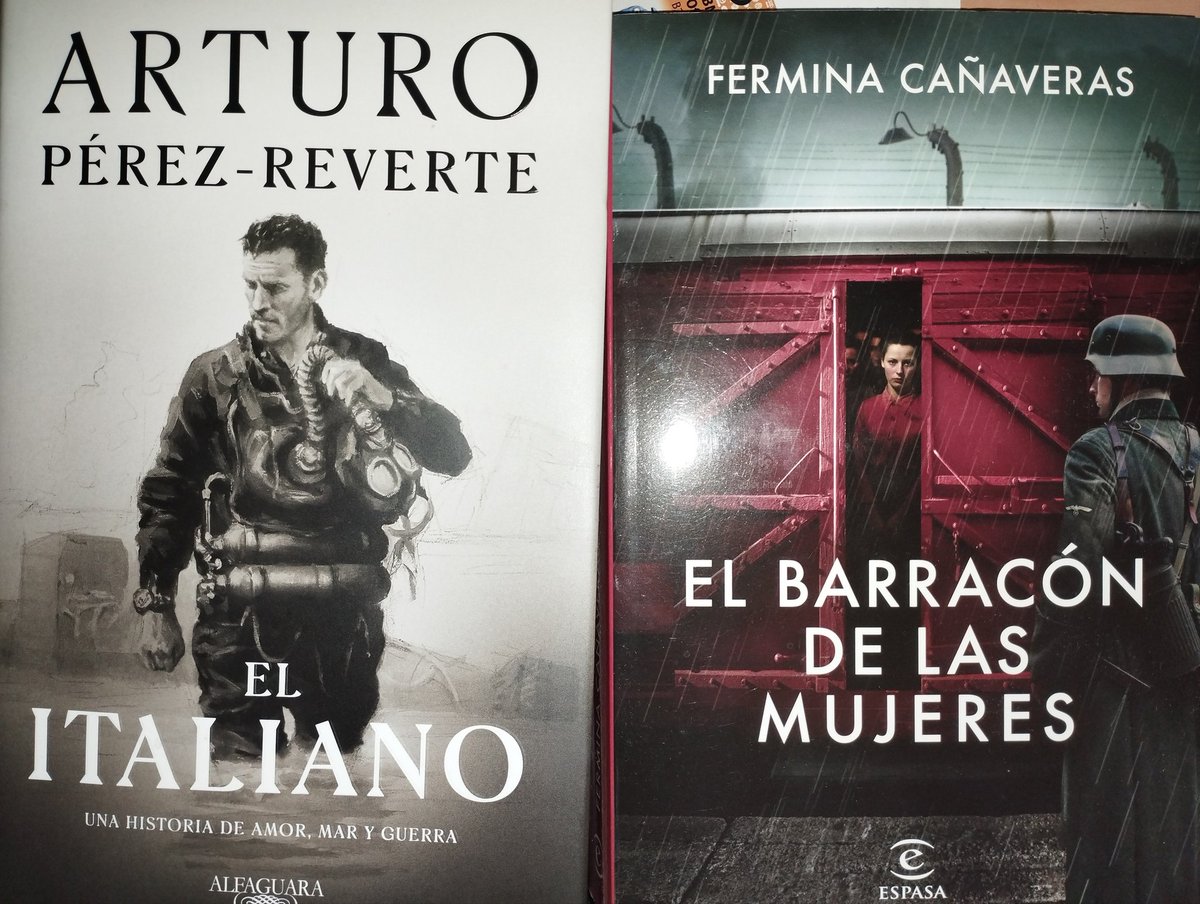 Mis últimas dos lecturas, dos maneras muy diferentes de leer sobre la segunda guerra mundial, la historia de Fermina Cañaveras sobre lo que vivieron las mujeres españolas en los campos de concentración nazis es sobrecogedora, feliz día del libro!!