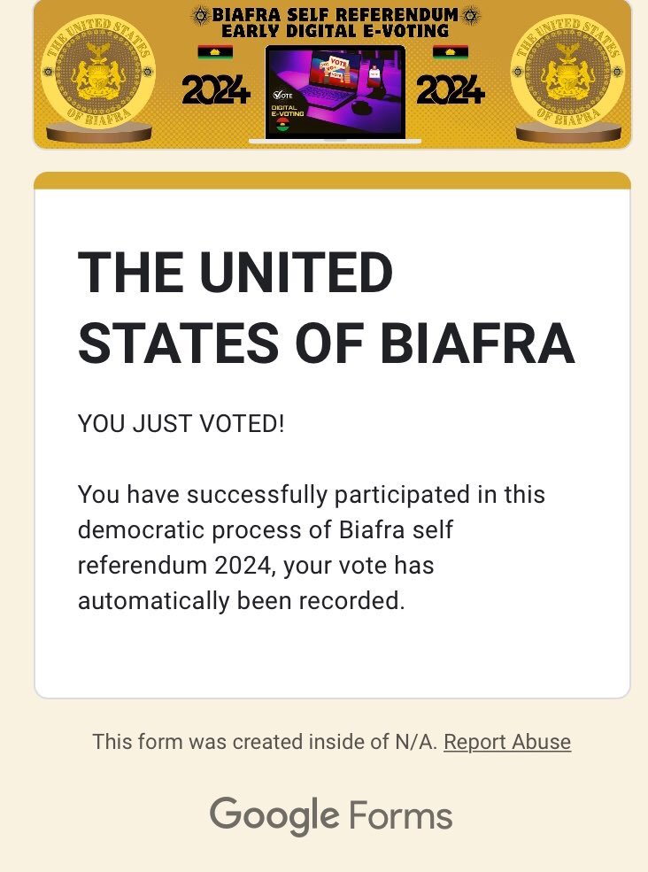 I am Ibri  of Eze’ra’elu from the house of Elu'ùah'àì /Levi my native tongue is Urhobo  and I am a proud BIAFRAN!! 
Eni ovo mé let’s keep voting . Happy Passover 
#BiafraReferendum2024
#BiafraReferendum