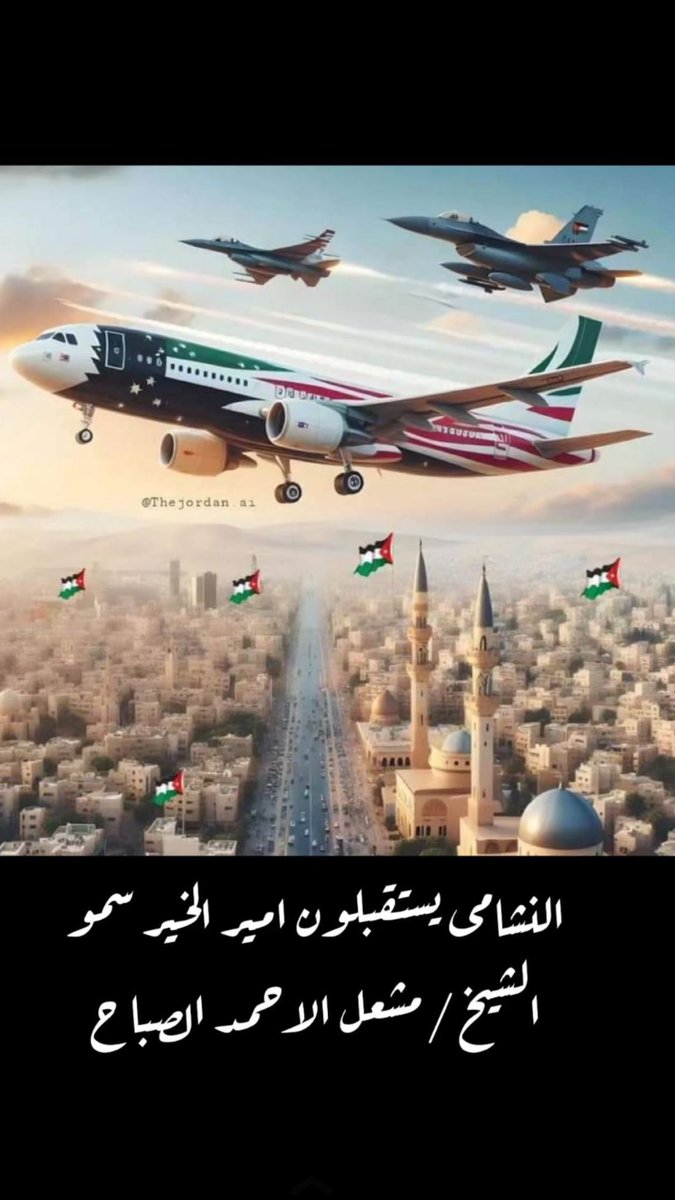 استقبال النشامى لضيف الأردن الكبير سمو الأمير مشعل الأحمد الجابر الصباح🇯🇴🇰🇼