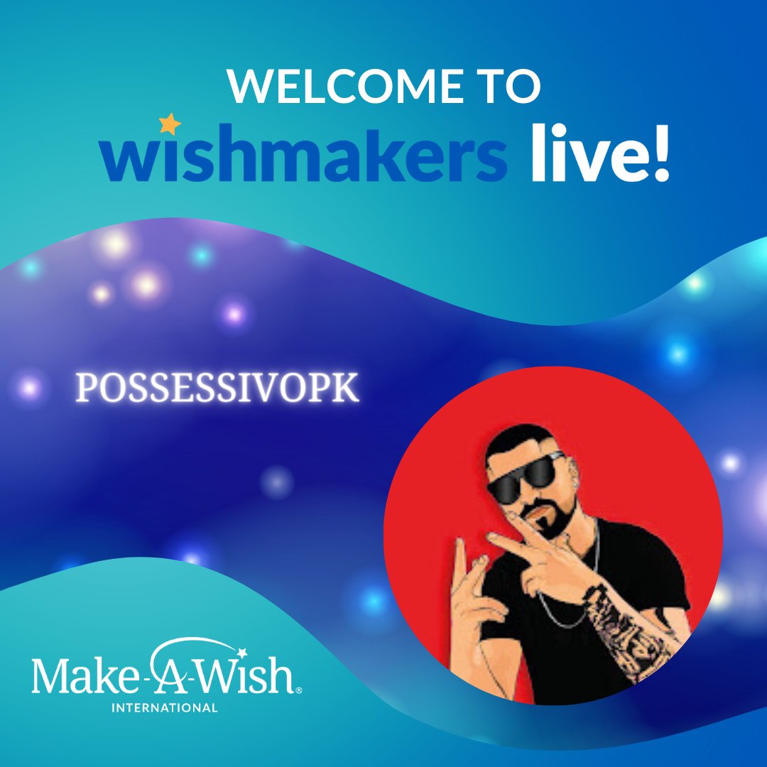 Obrigado @PossessivoPk for joining WISHMAKERS LIVE! in support of #Portugal wishes! He is helping to bring childhood back! Wishes bring hope and joy to children diagnosed with critical illnesses. You can join too at tiltify.com/make-a-wish-in…. #twitch #twitchstreamer #youtube