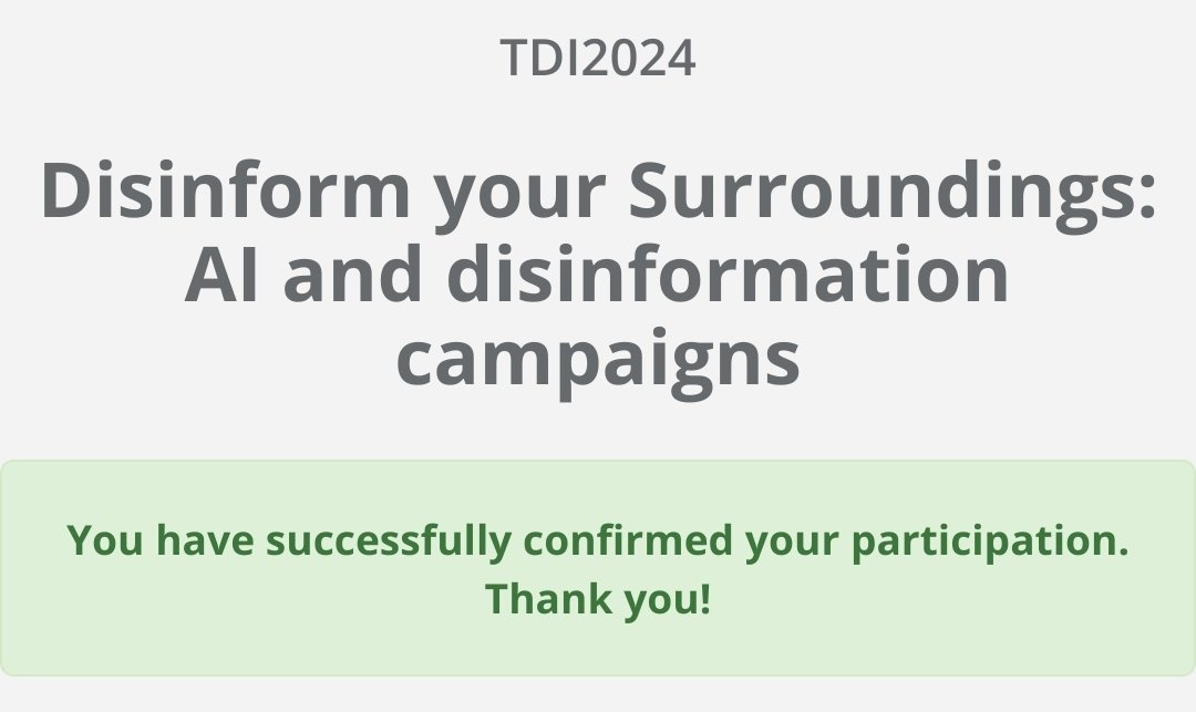 I'm so excited for my talk this year at @DianaInitiative ! A yearlong effort of researching disinformation campaigns and AI-assisted tomfoolery has culminated in the acceptance of my CFP Disinform Your Surroundings: AI and Disinformation Campaigns!