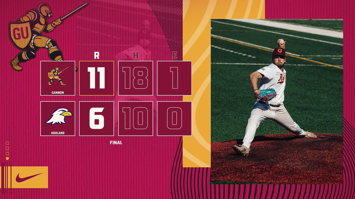 Down goes #8 Ashland! The bats break out in a 𝘽𝙄𝙂 way with 18 𝙝𝙞𝙩𝙨! While the bullpen held it down only allowing 𝟭 𝗿𝘂𝗻 over 5 innings!

#𝓚𝓞𝓑𝓚