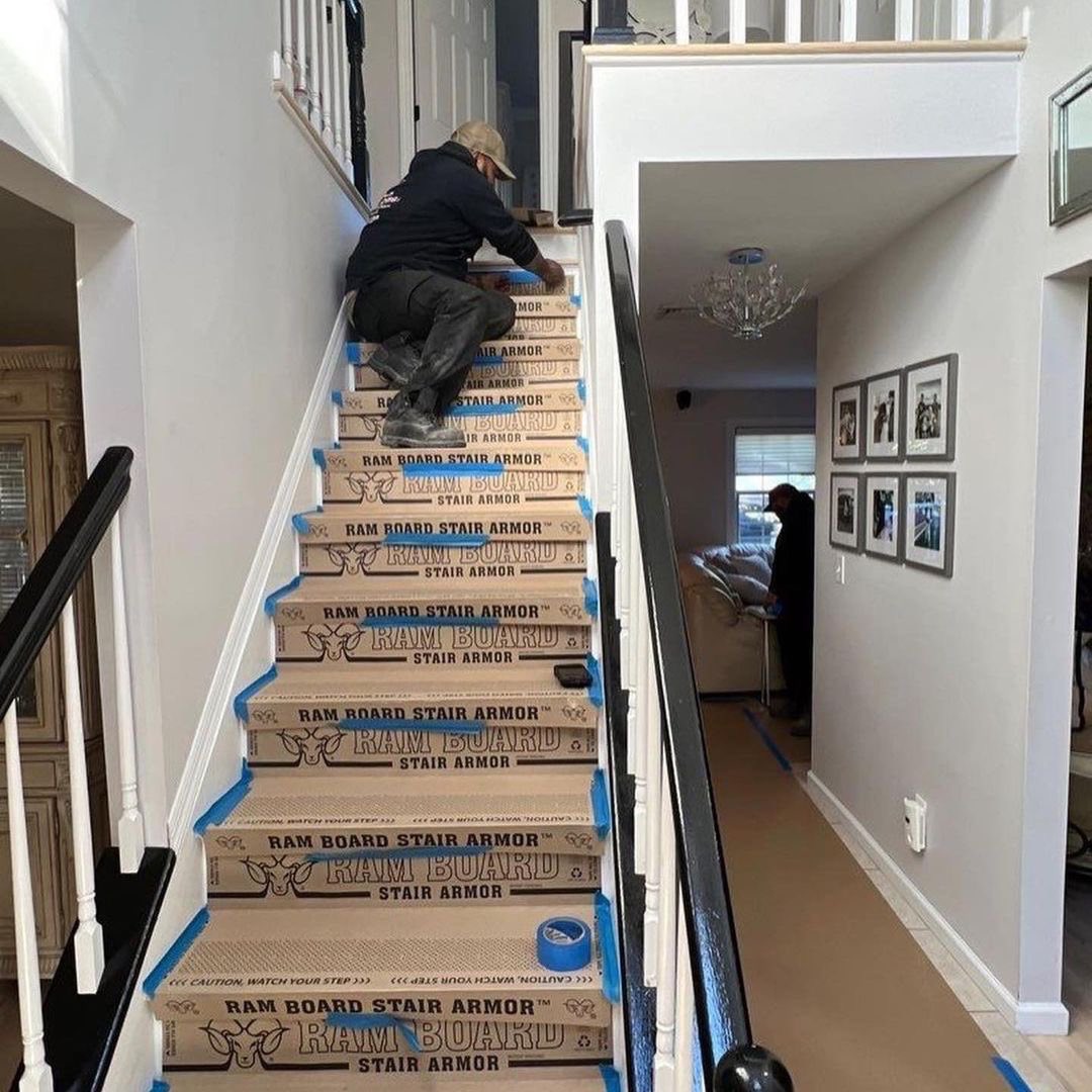 Prepping the jobsite is an extremely important step - create an easier and faster prep time with our Stair Armor 💪 #Construction #Contractors #ConstructionLife #ConstructionIndustry #Build #Renovation #ConstructionCompany #ContractorLife #ConstructionProjects
