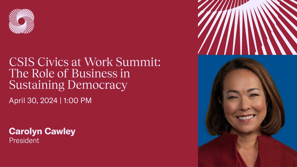 Foundation President Carolyn Cawley will speak on a panel at the @CSIS Civics at Work Summit in #WashingtonDC next week. Virtual attendees are welcome. Find more event details here: uscc.foundation/3xSvjpZ