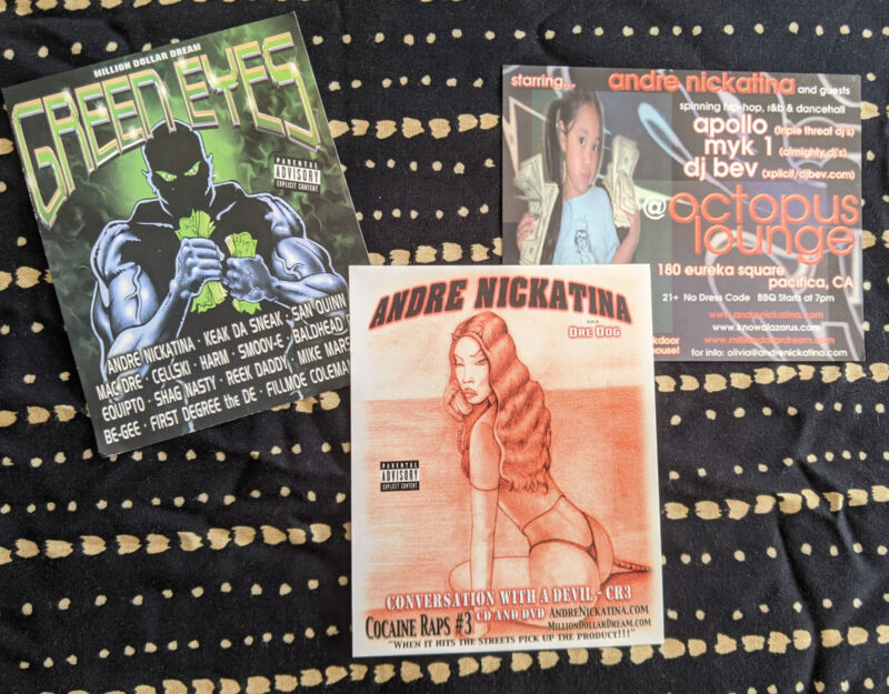 3 Vintage ANDRE NICKATINA Color Flaters - Conversation W/ A Devil GREEN EYES EX

Ends Mon 29th Apr @ 10:31pm

ebay.co.uk/itm/3-Vintage-…

#ad #hiphoprecords #vinylrecords #hiphop