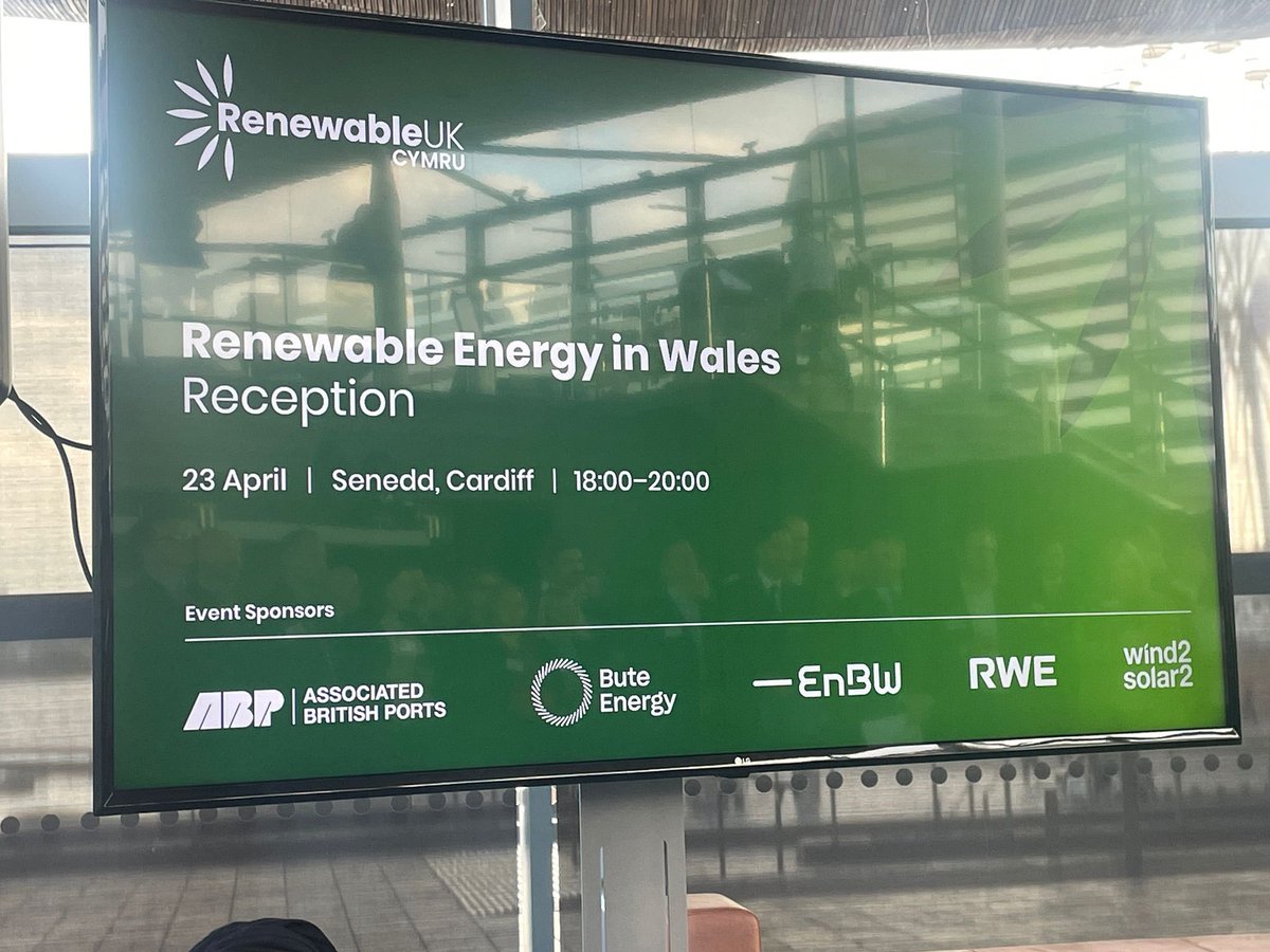 Important reception tonight at the Senedd on renewable energy. Tapping into that renewable power isn't just good for cutting emissions and fighting climate change, it could also mean more jobs & economic boost for areas like Ceredigion Preseli.