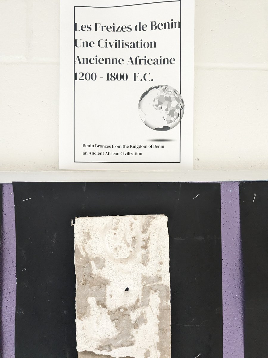 GR. 4 Ancient Civilizations unit we explored The Kingdom of Benin. Ss carved drywall to replicate the bas reliefs of Benin and the Benin Bronzes, even had an important discussion about repatriation. <a href="/AngelsOCSB/">Guardian Angels School</a>
