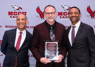 Look who showed up at NCCU's athletic banquet to receive his LuAnn Edmonds-Harris Legacy Award.