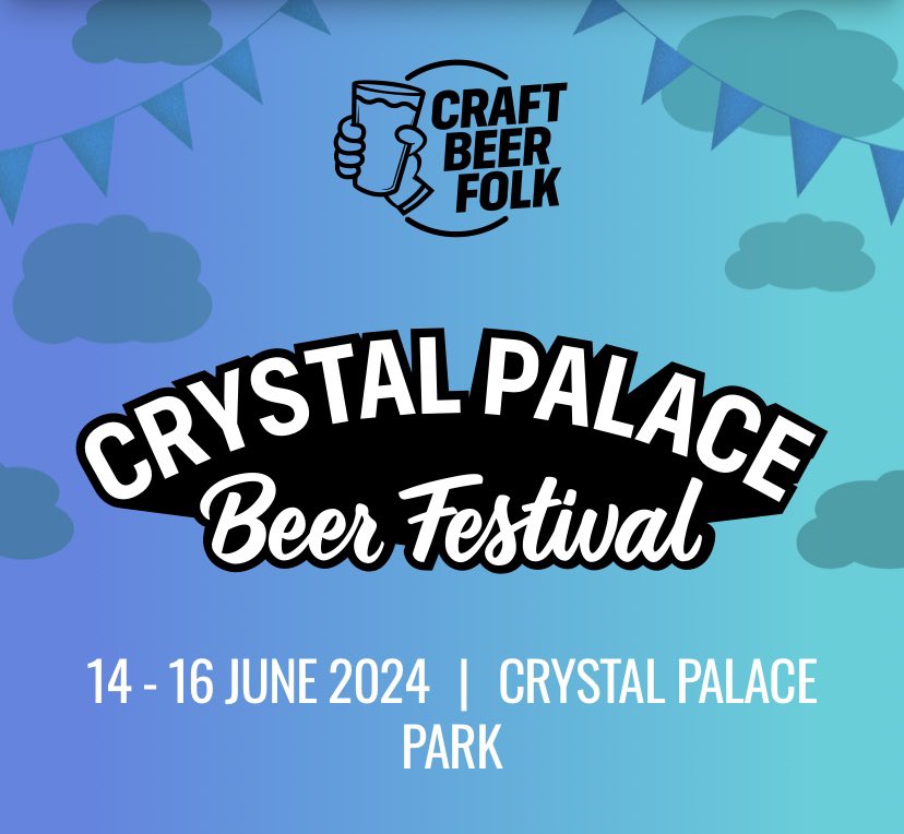 Outdoor Craft Beer Festival here. All details on the link 🍻 craftbeerfolk.co.uk/crystal-palace… #crystalpalacepark #beerfestival #craftbeer #IPA #beer