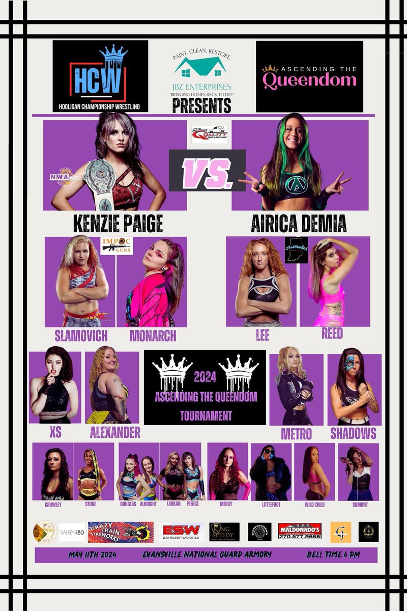 🔥🔥🔥May 11th🔥🔥🔥 📍Evansville, IN Evansville National Guard Armory 🔔 @ 6 p.m ~ myself, @AliceCrowley19, @Airica_Demia, @ShawnaReed93, @KenziePaige_1, @justmaggielee, @JadaStoneee, @YungLittlefoot + MORE will be there ‼️‼️💋