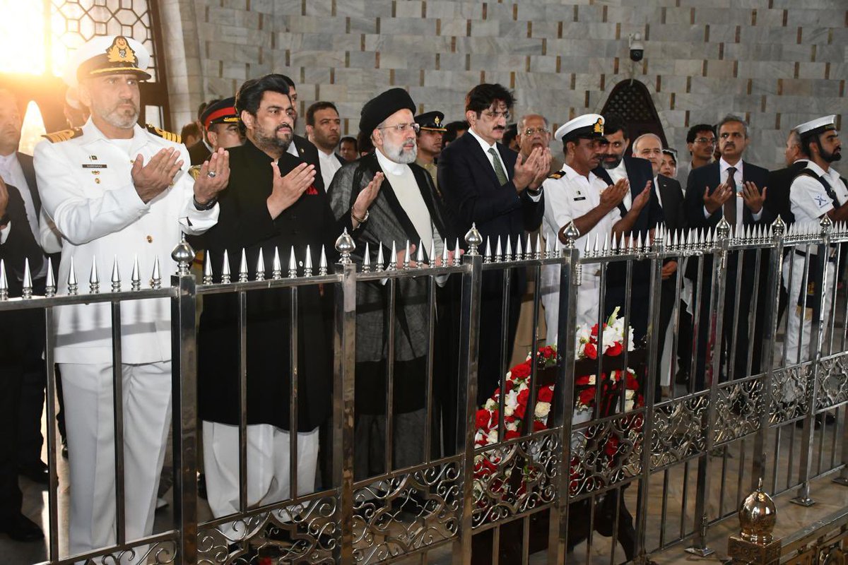 The President of Iran Dr. Seyyed Ibrahim Raisi visited the mausoleum of Quaid-e-Azam in Karachi and paid homage to Pakistan’s founding father and offering his respects. He was accompanied by Governor Sindh Kamran Tessori and Chief Minister Sindh Murad Ali Shah. President Raisi…