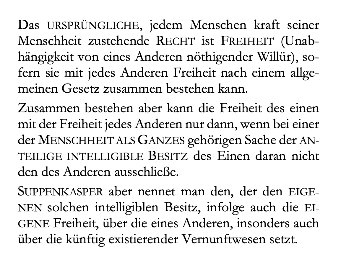Kant über den Suppenkasper. #Kant300 #HedwigRichter