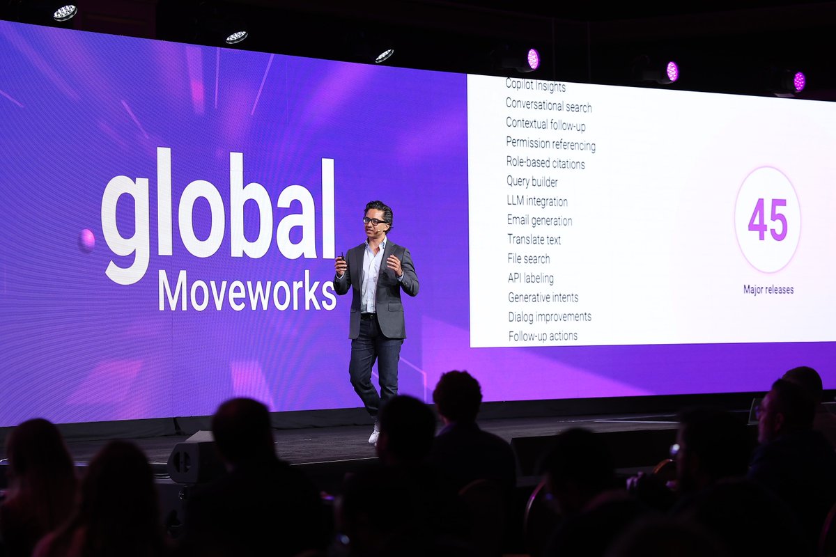 Moveworks President & Founder, Varun Singh, treated us to a sneak peek into the upcoming innovations of the Moveworks platform.

Check out our recap article to learn more: moveworks.com/us/en/resource…

#MWGlobal 🌍 #MSPartner