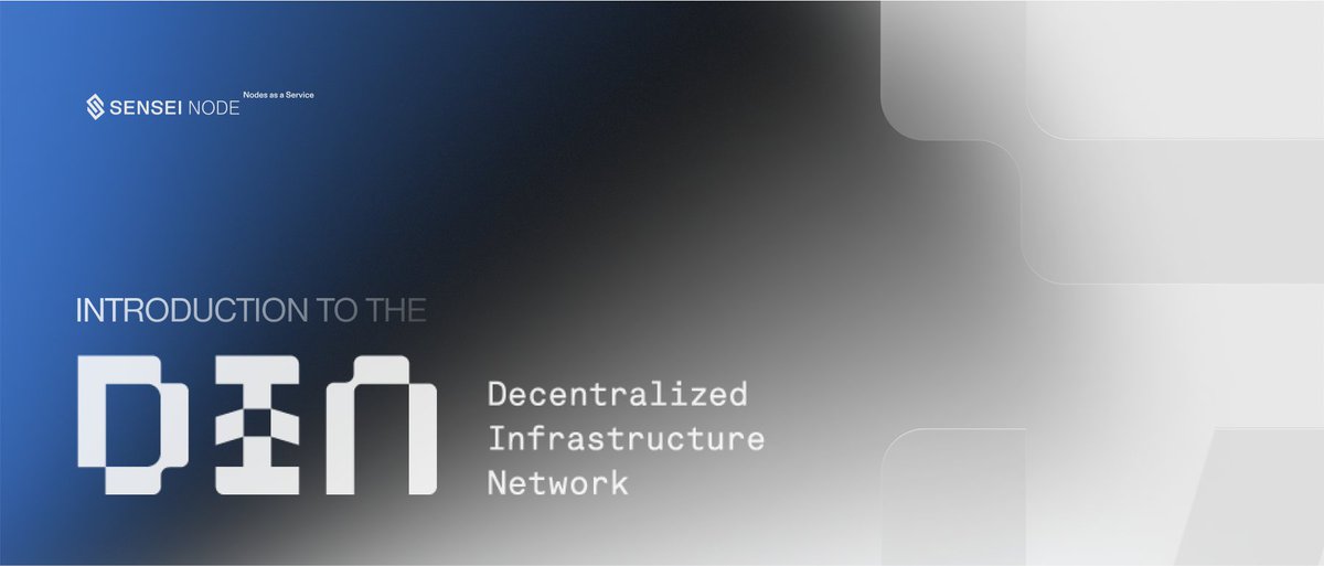 Decentralized Infrastructure Network #DIN is coming! @infura_io plus other +50 providers are setting a new pathway to a more decentralized future... ​What does this mean? Keep reading ↓