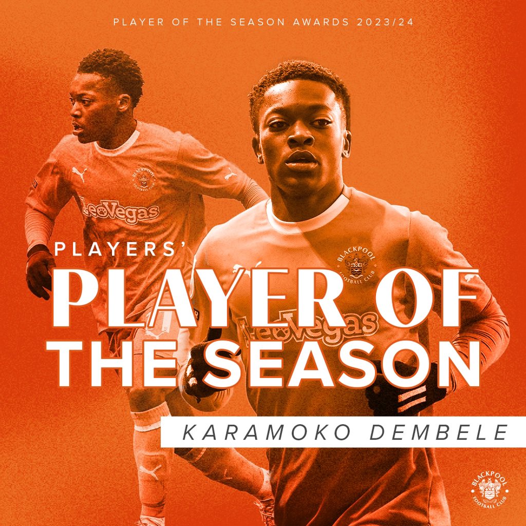 Player of the Season Awards 2023/24 🏆 The Players’ Player of the Season goes to Karamoko Dembele! 🍊 #UTMP